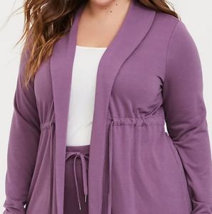 Torrid Purple French Terry Jacket & Jogger Pants